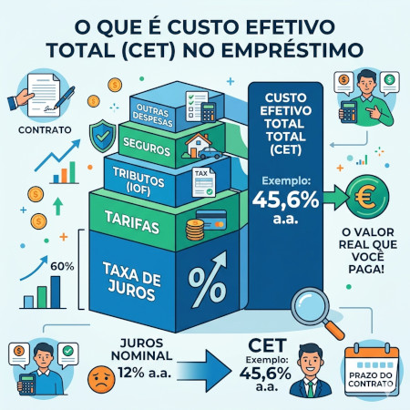 O que é CET no empréstimo? Entenda o custo total e como calcular